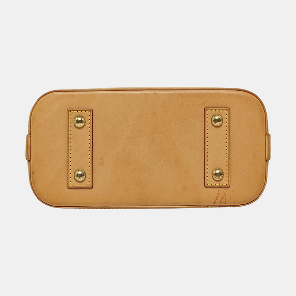 ALMA BB Monogram Coated Canvas Brown