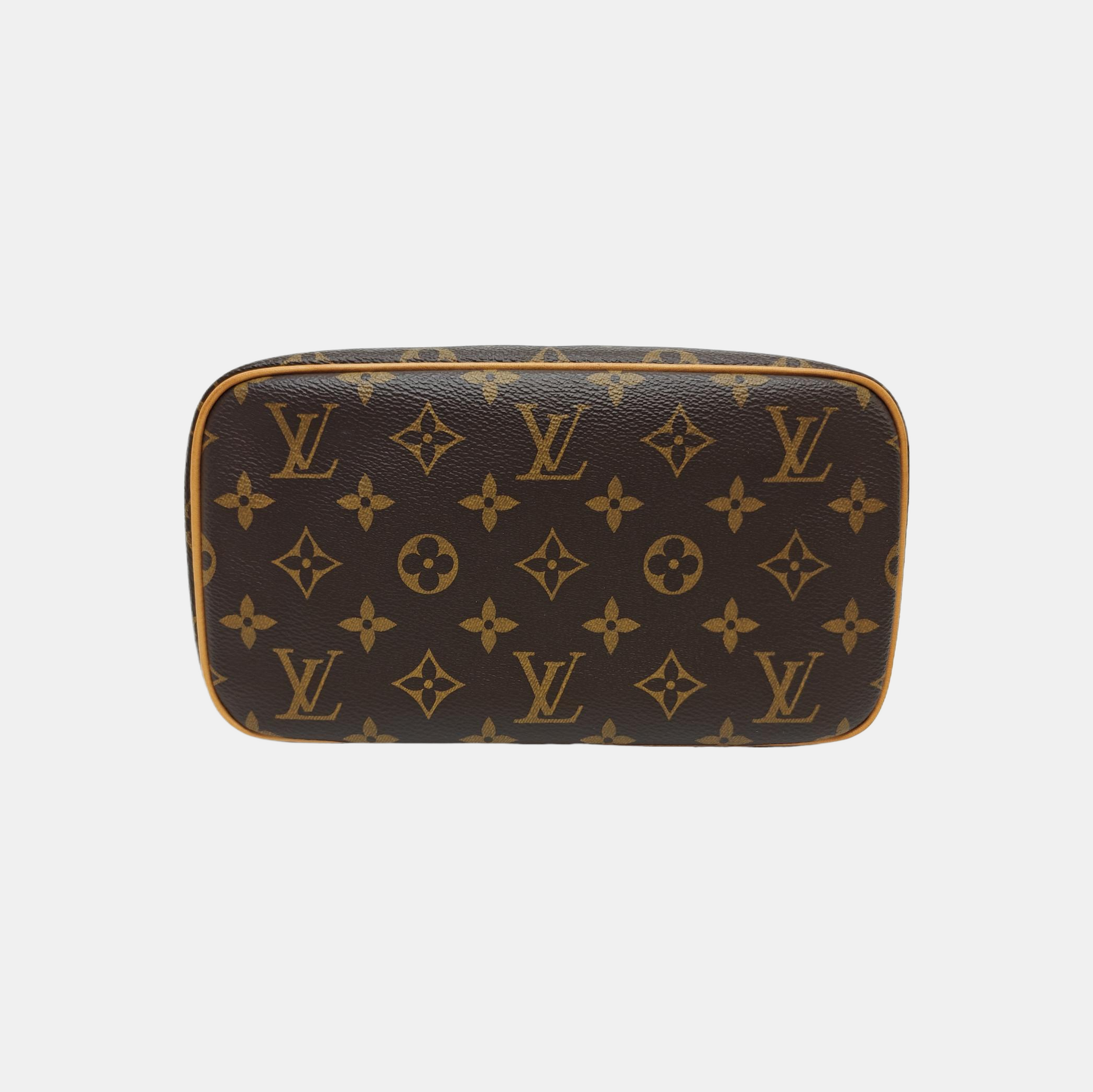 NICE BB Monogram Coated Canvas Brown