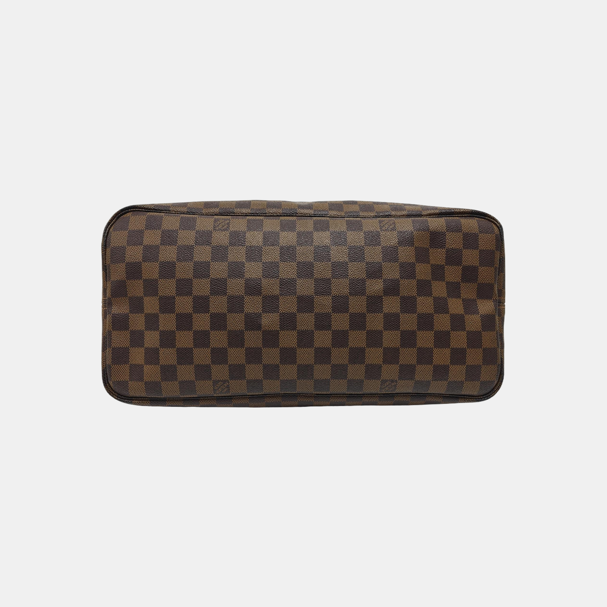 NEVERFULL GM Damier Ebene Coated Canvas Brown