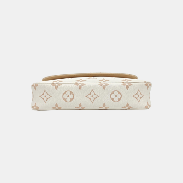 IVY Monogram Coated Canvas White