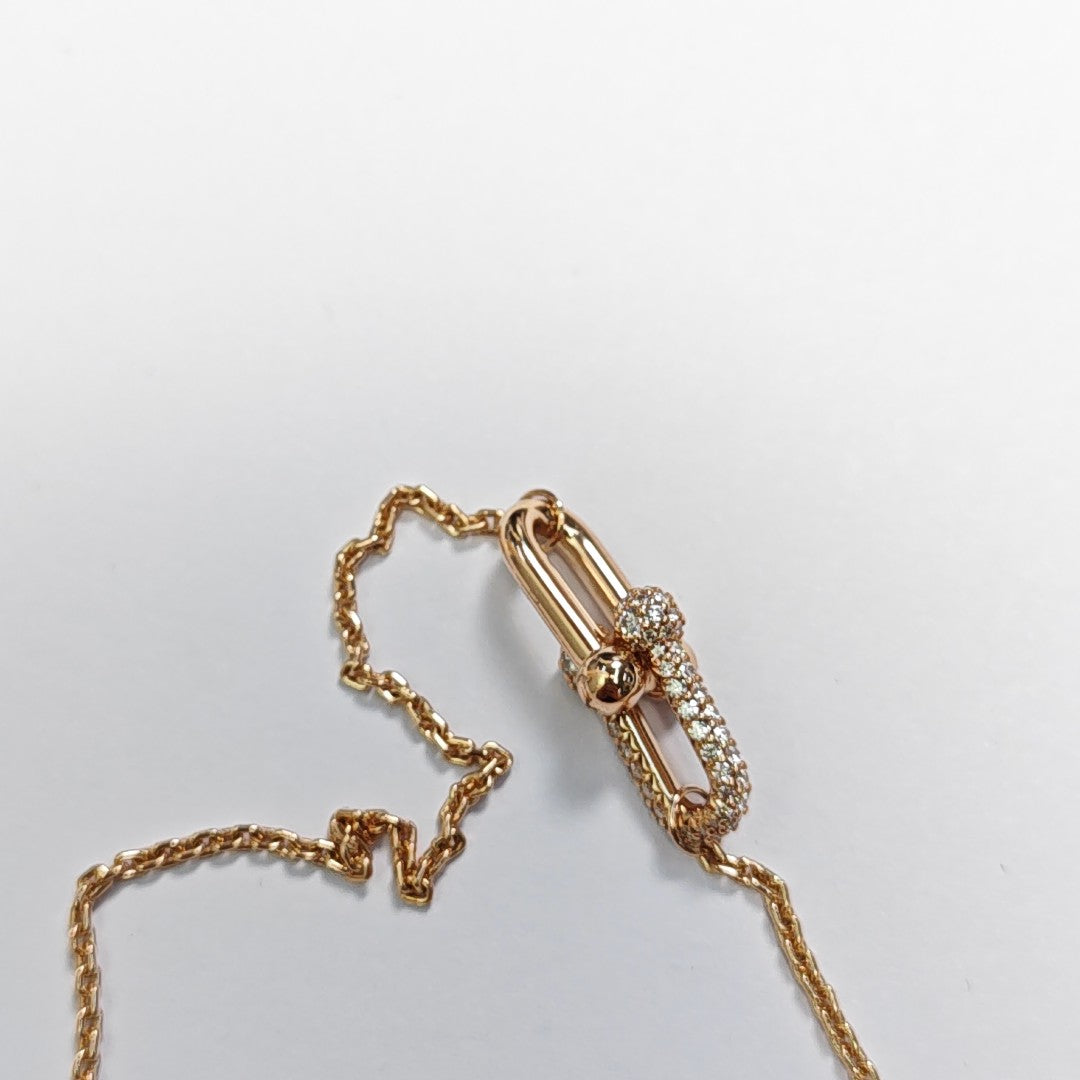 Tiffany Hardwear 18k Rose Gold Necklace