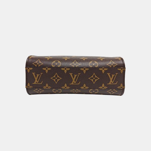 SAC PLAT BB Monogram Coated Canvas Brown