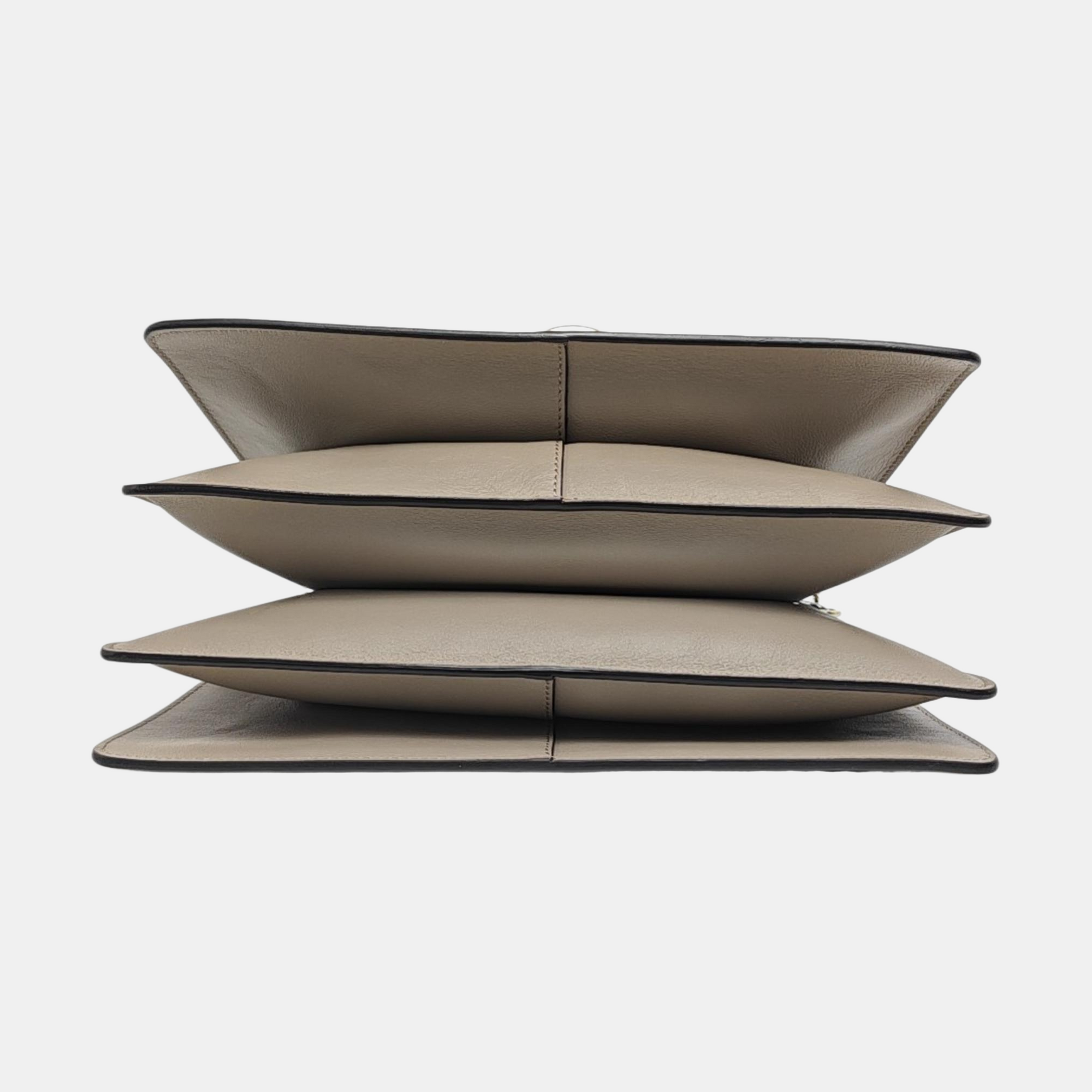 Faye Medium Calfskin Gray