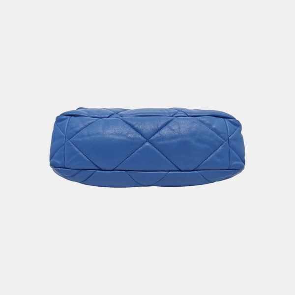 CHANEL 19 Large Quilted Lambskin Blue