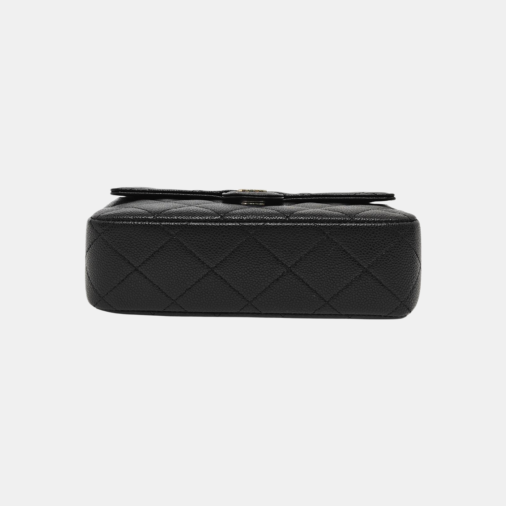 Quilted Grained Calfskin Black