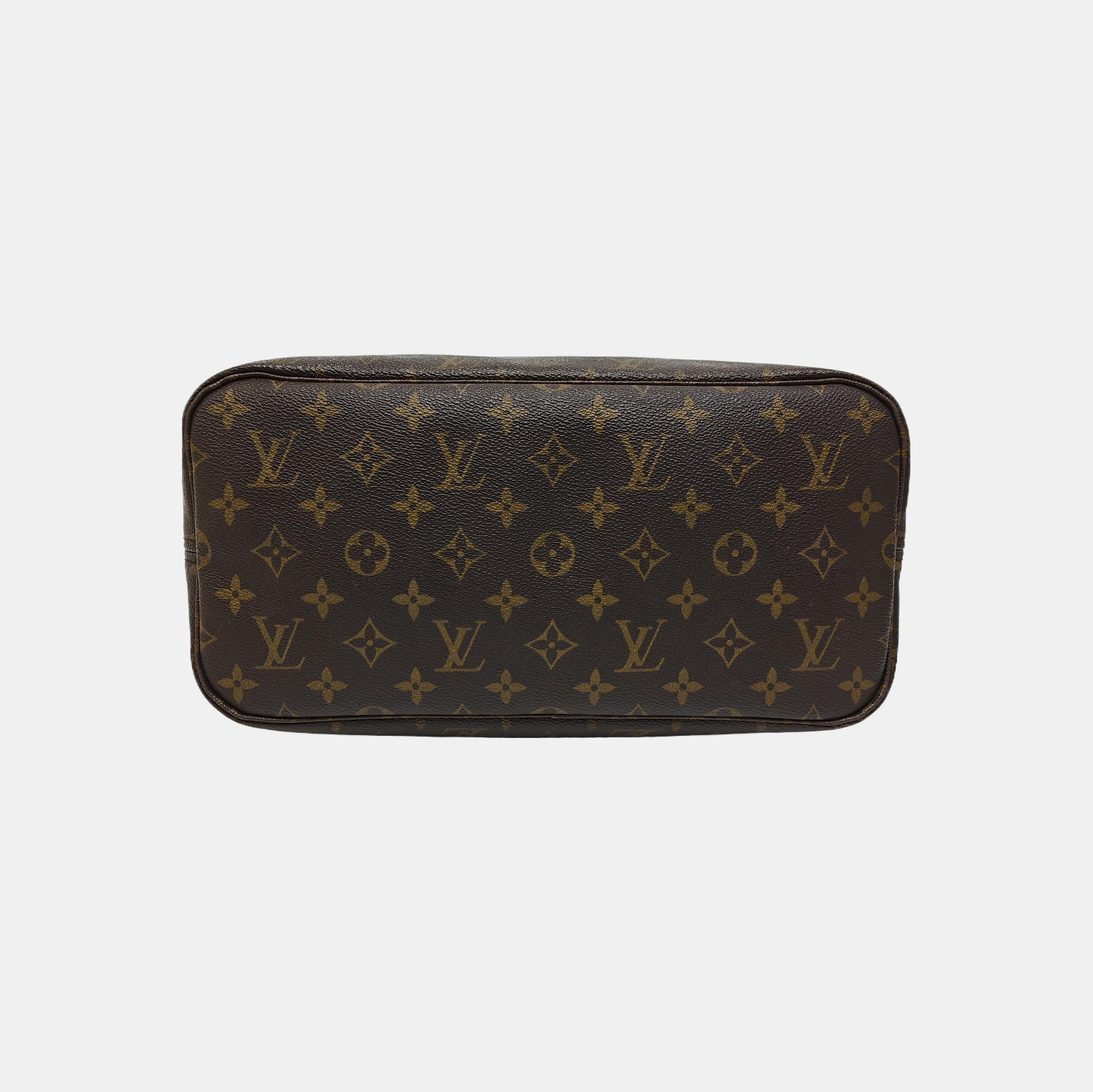 NEVERFULL MM Monogram Coated Canvas Brown