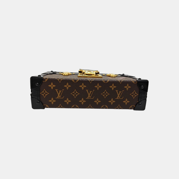 PETITE MALLE Monogram Coated Canvas Brown