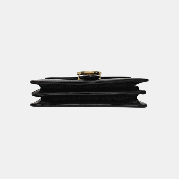 Interlocking G Small Calfskin Black