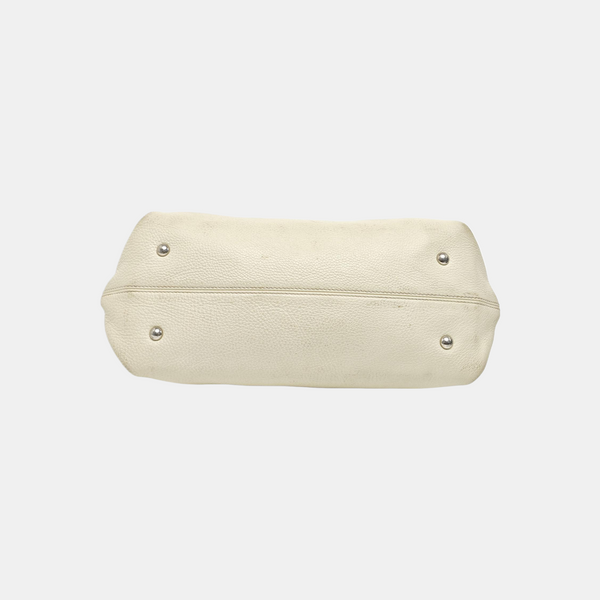 Calfskin Shoulder Bag White
