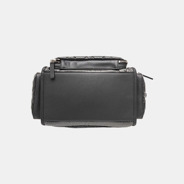 Quilted Nylon Shoulder Bag Gray