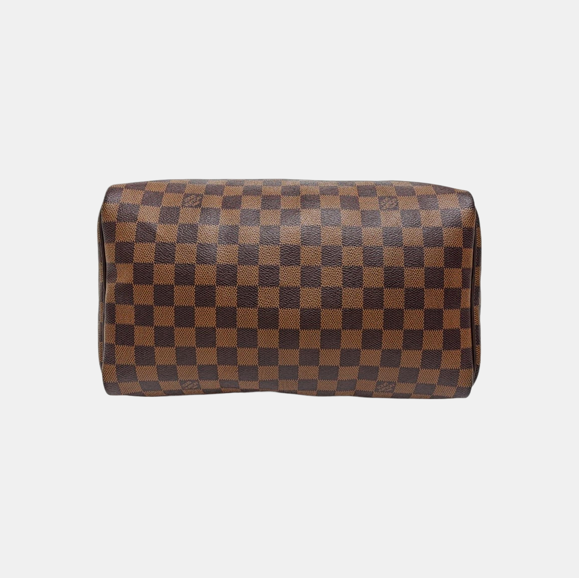 SPEEDY 30 Damier Ebene Coated Canvas Brown