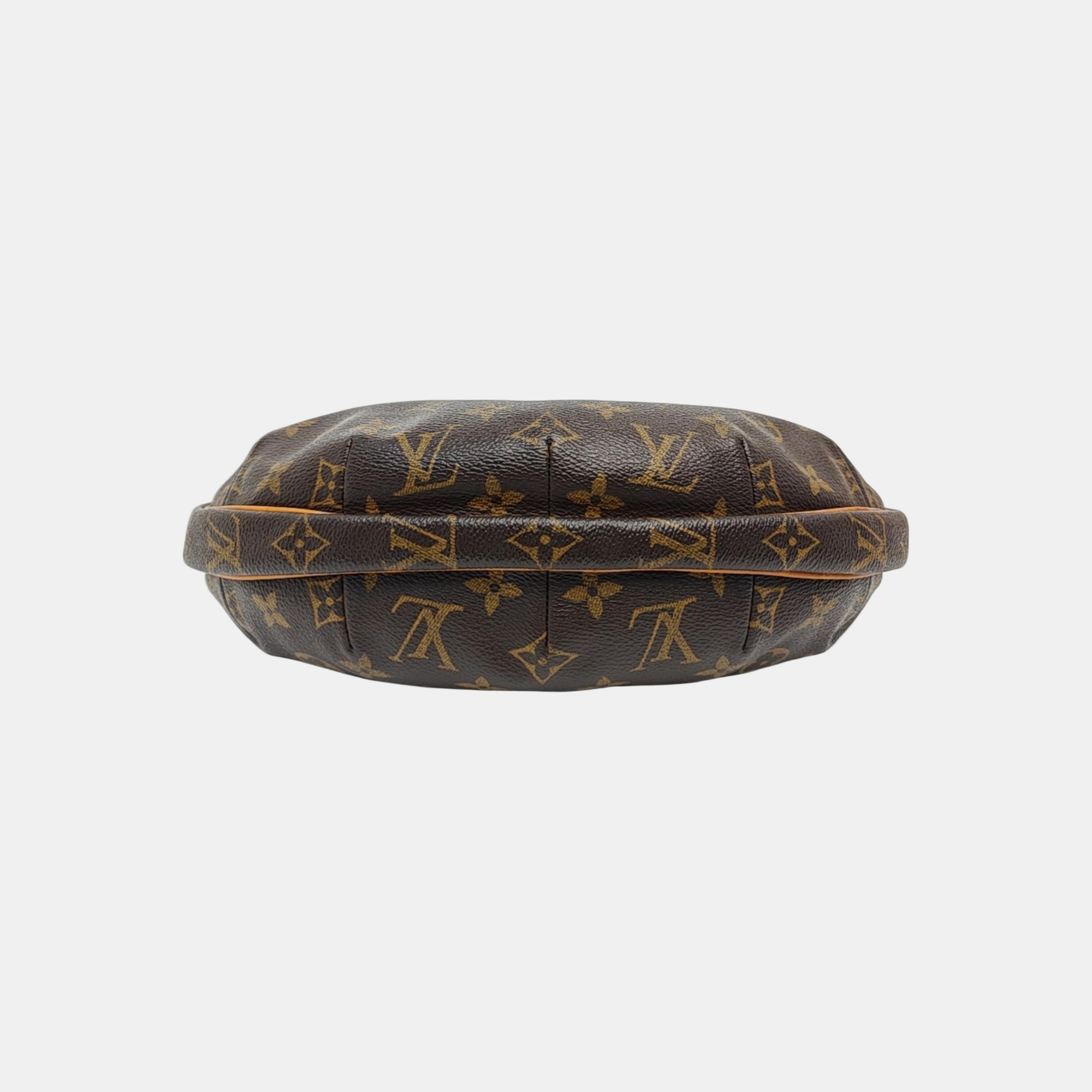 CROISSANT MM Monogram Coated Canvas Brown