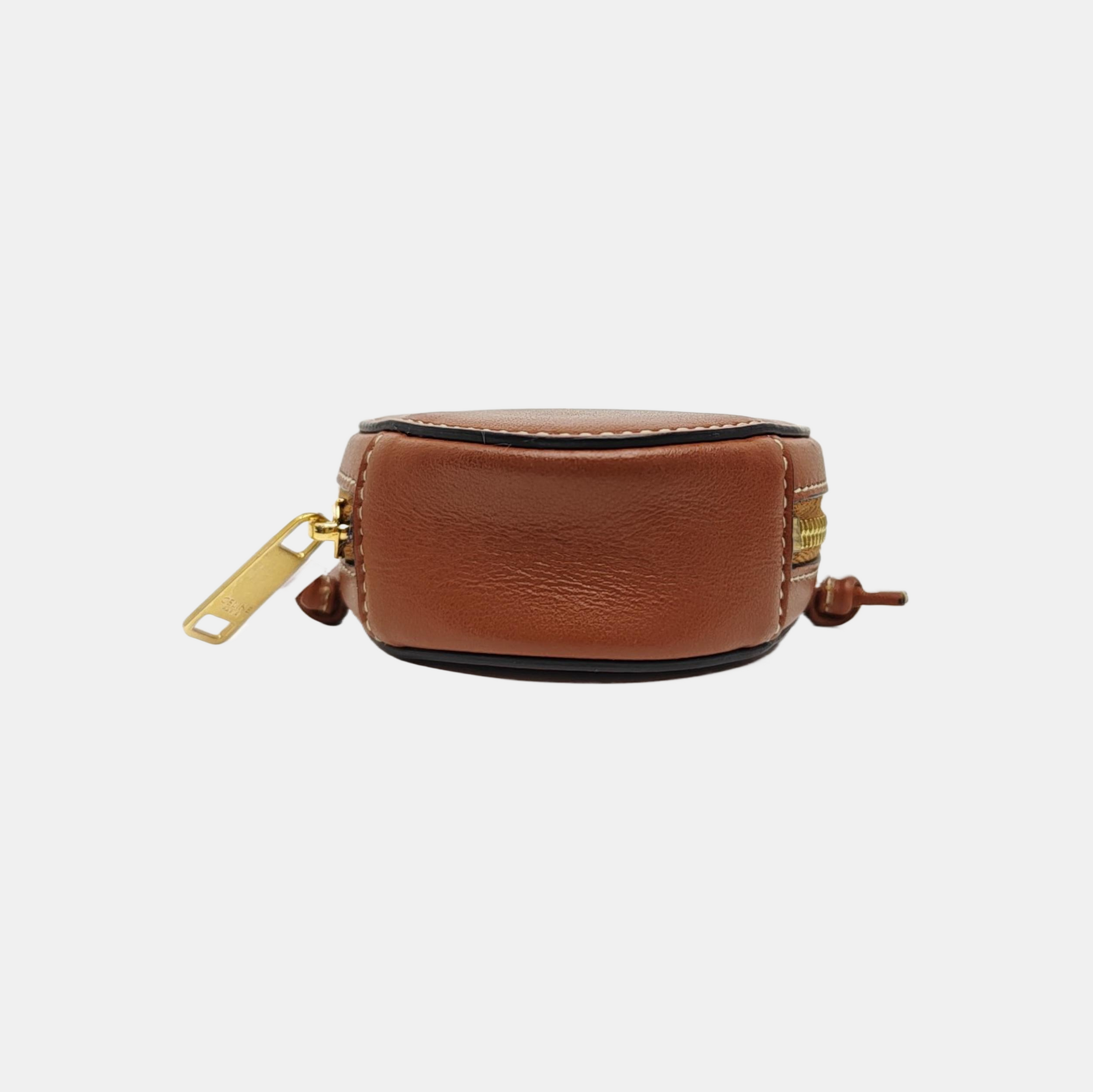 Calfskin Shoulder Bag Brown