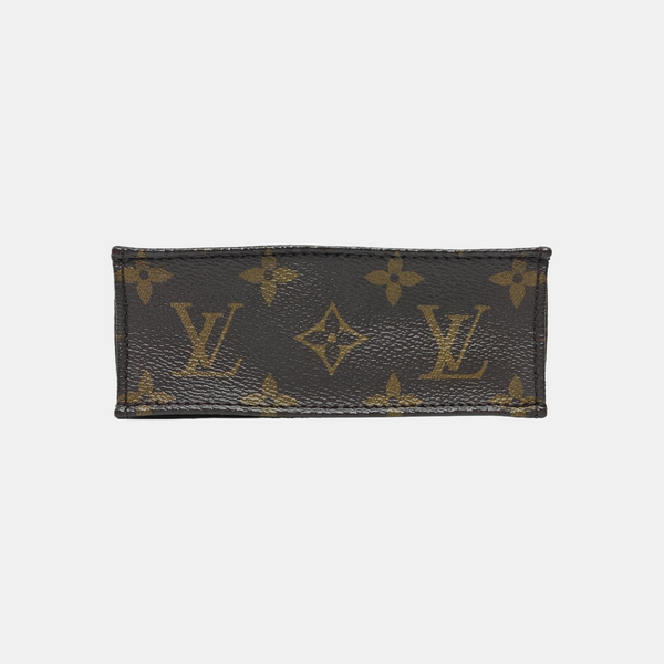 SAC PLAT Mini Monogram Coated Canvas Brown