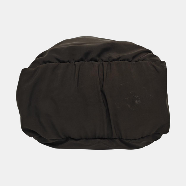 Fabric Top Handle Bag Brown