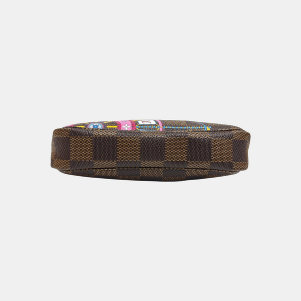 ACCESSOIRES Mini Damier Ebene Coated Canvas Brown