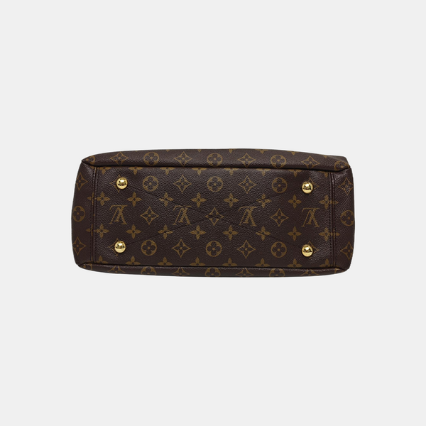 PALLAS MM Monogram Coated Canvas Brown