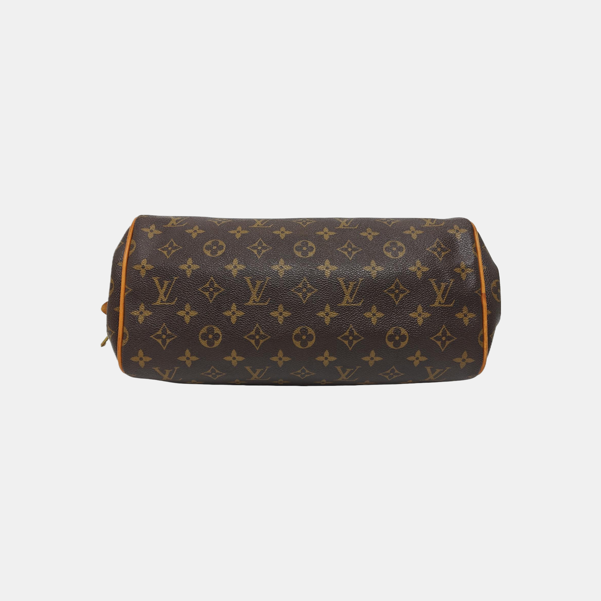 MONTORGUEI PM Monogram Coated Canvas Brown