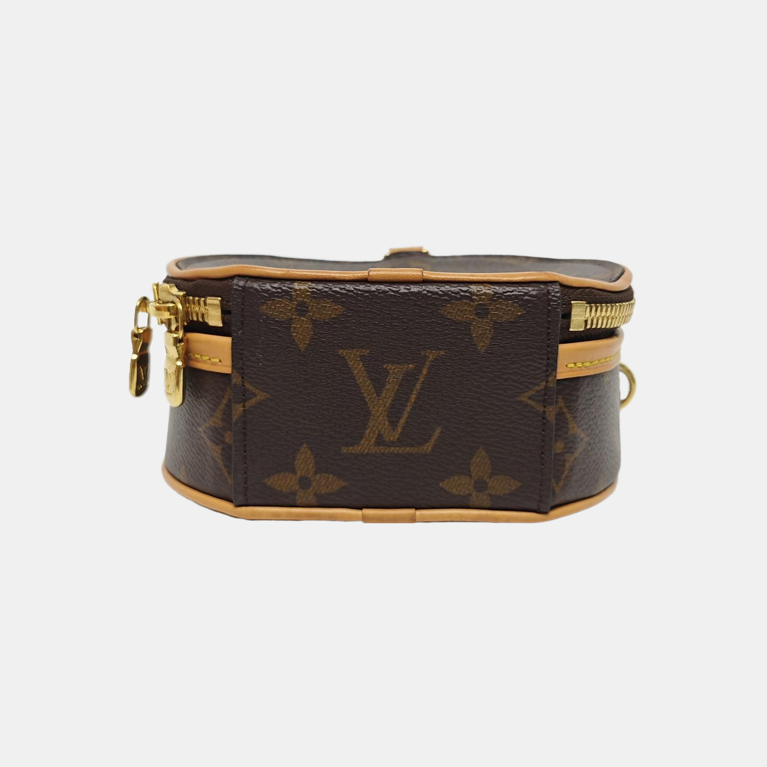 BOITE CHAPEAU Mini Monogram Coated Canvas Brown