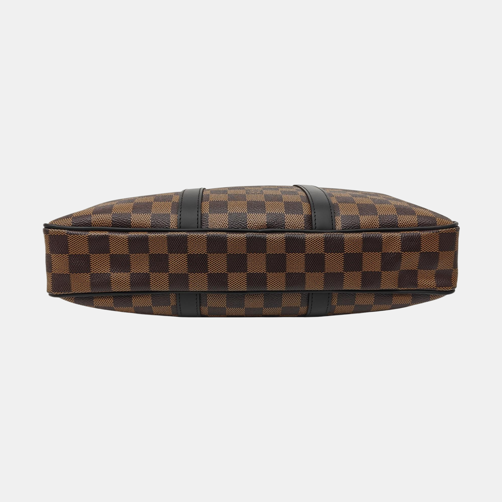 PORTE-DOCUMENTS PM Damier Ebene Coated Canvas Brown