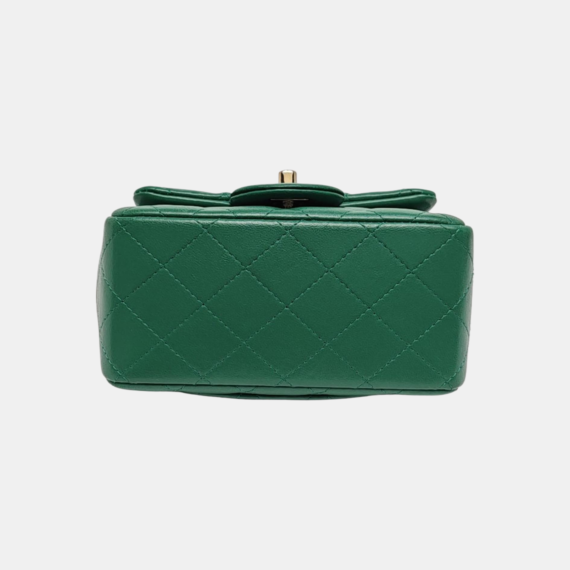 CLASSIC FLAP Mini Quilted Lambskin Green