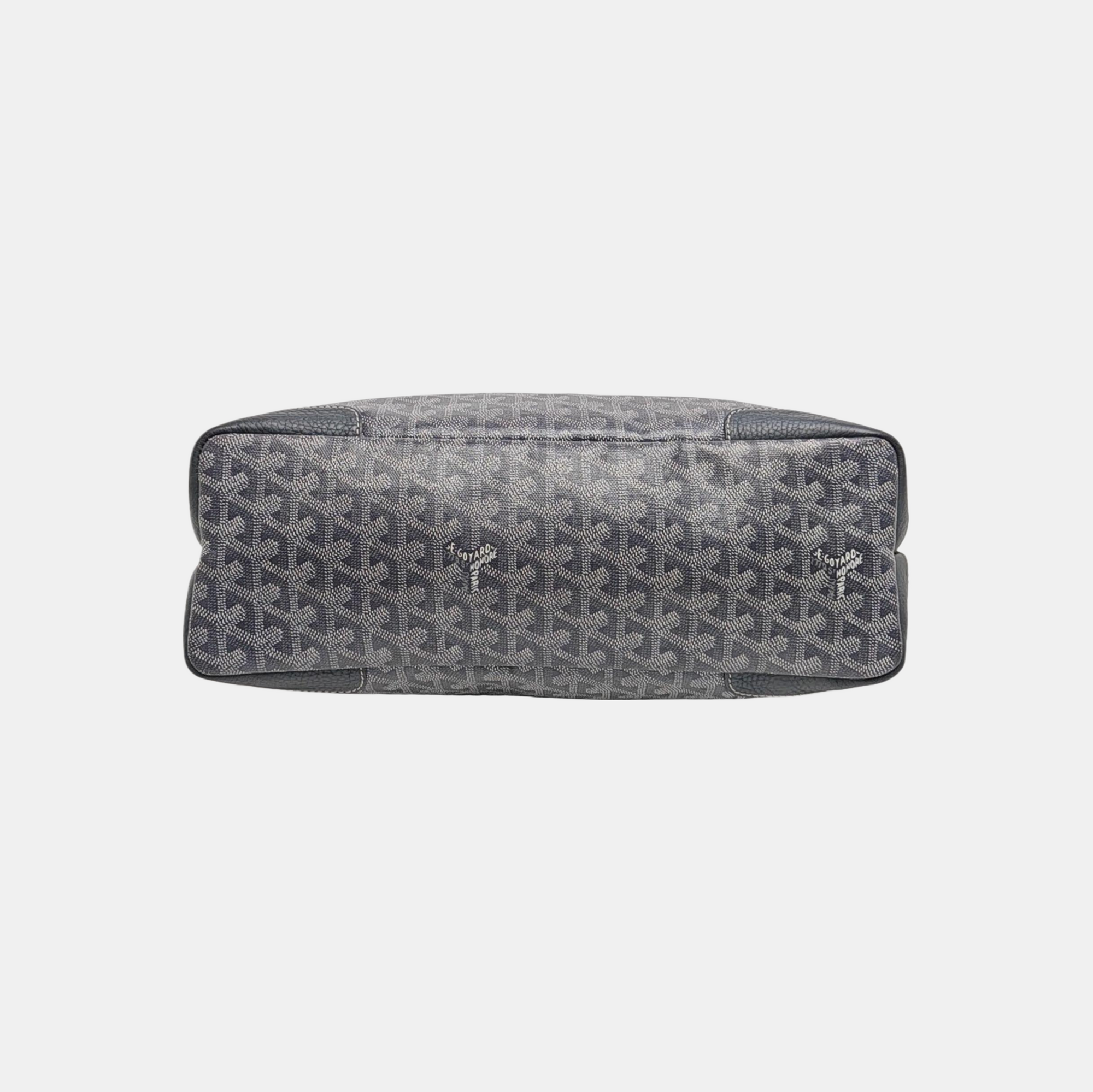 Coated Canvas Shoulder Bag Blue