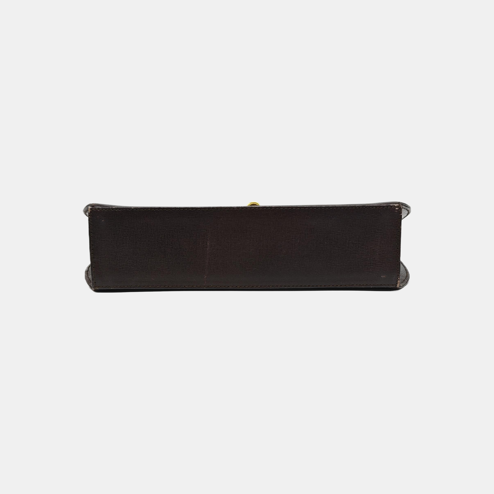 Calfskin Shoulder Bag Brown