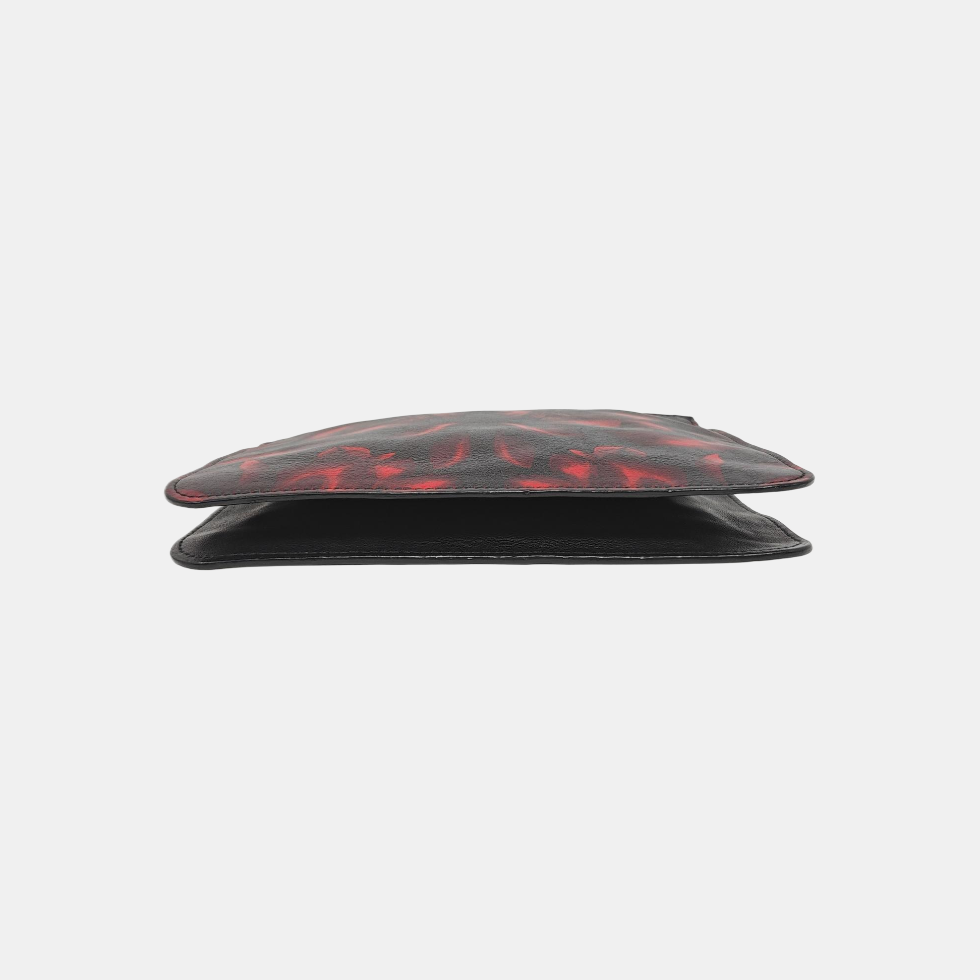 Calfskin Clutch Red