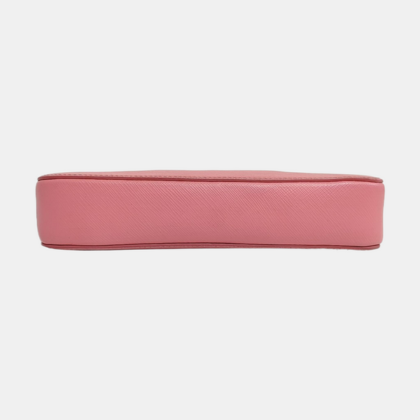 Saffiano Calfskin Shoulder Bag Pink