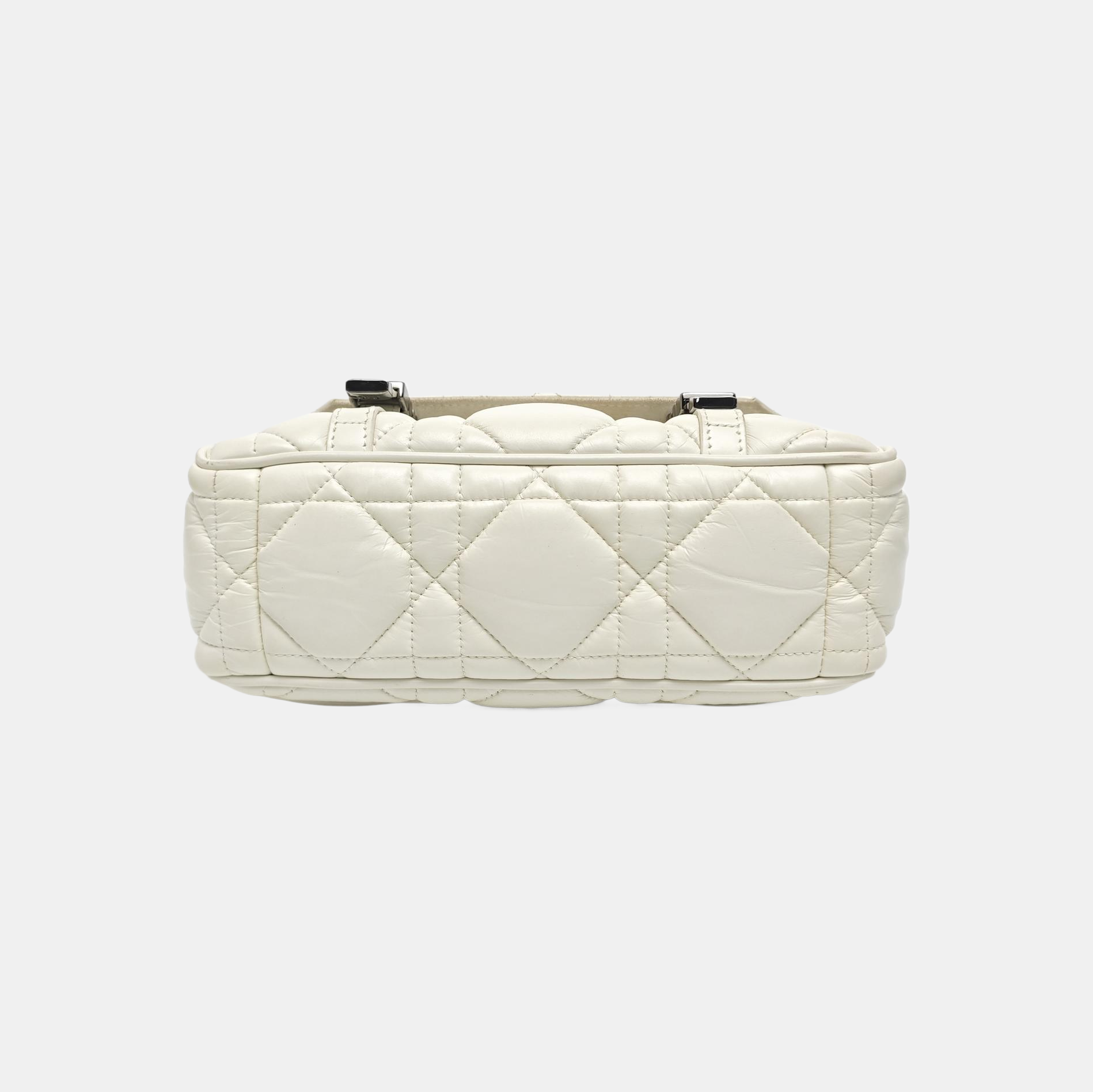 Diorcamp Small Cannage Calfskin White