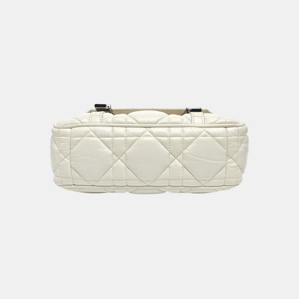 Diorcamp Small Cannage Calfskin White