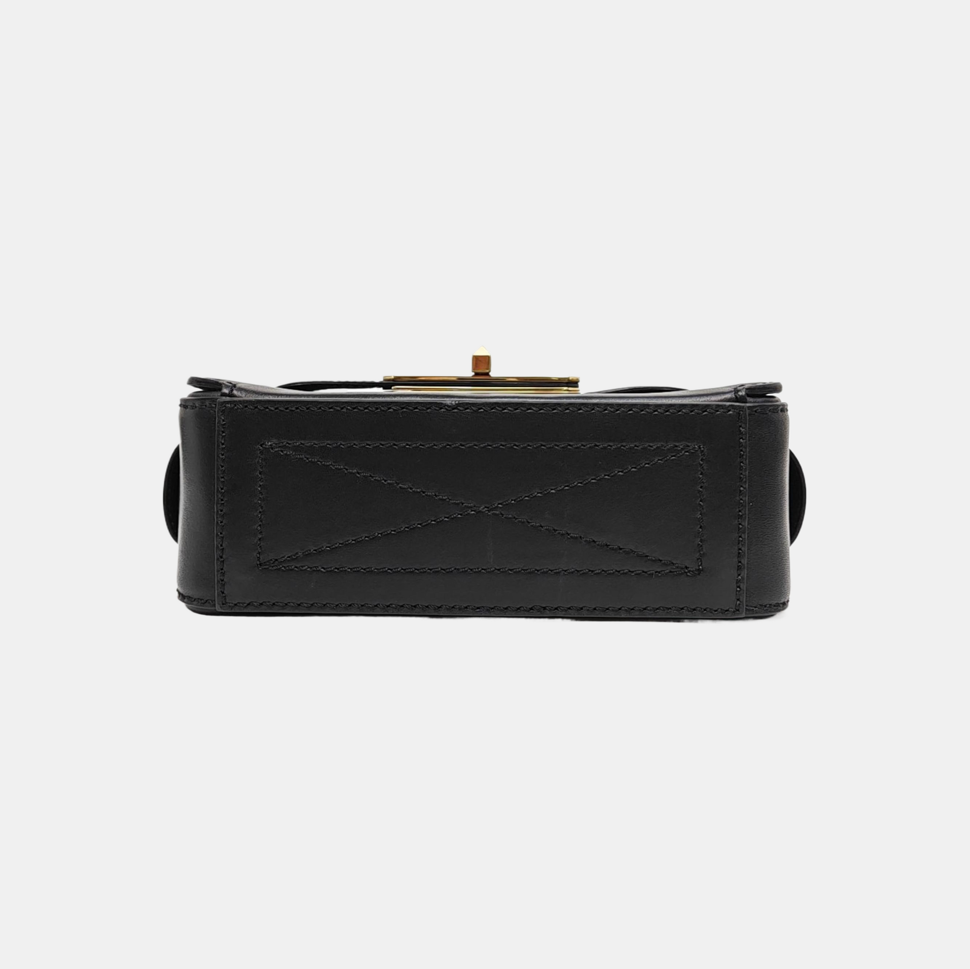 Calfskin Crossbody Bag Black