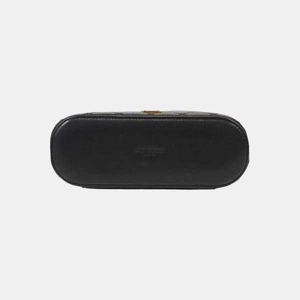 80'S VANITY Mini Quilted Lambskin Black