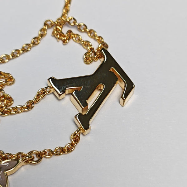 LV & ME Metal Gold Necklace
