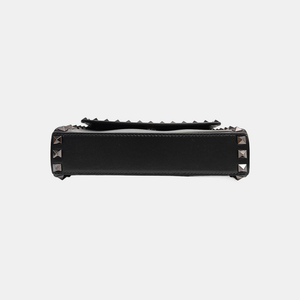 Rockstud Calfskin Black