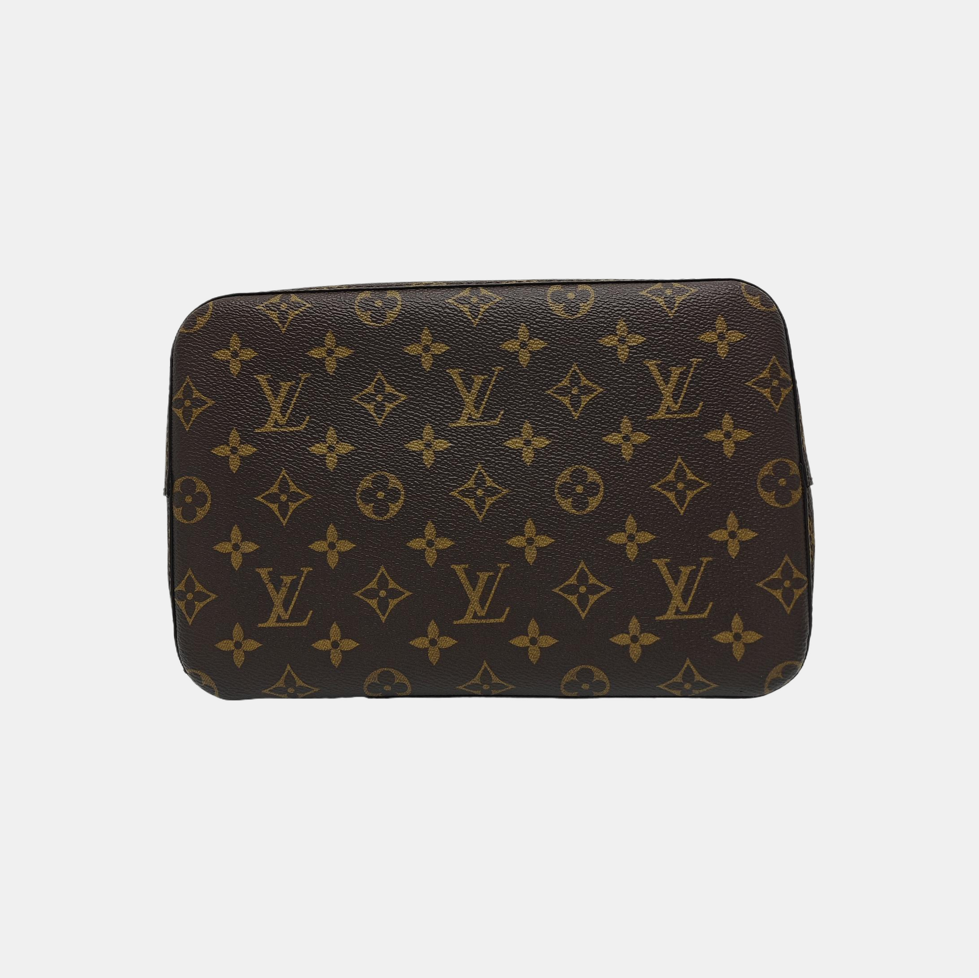 NÉONOÉ MM Monogram Coated Canvas Brown