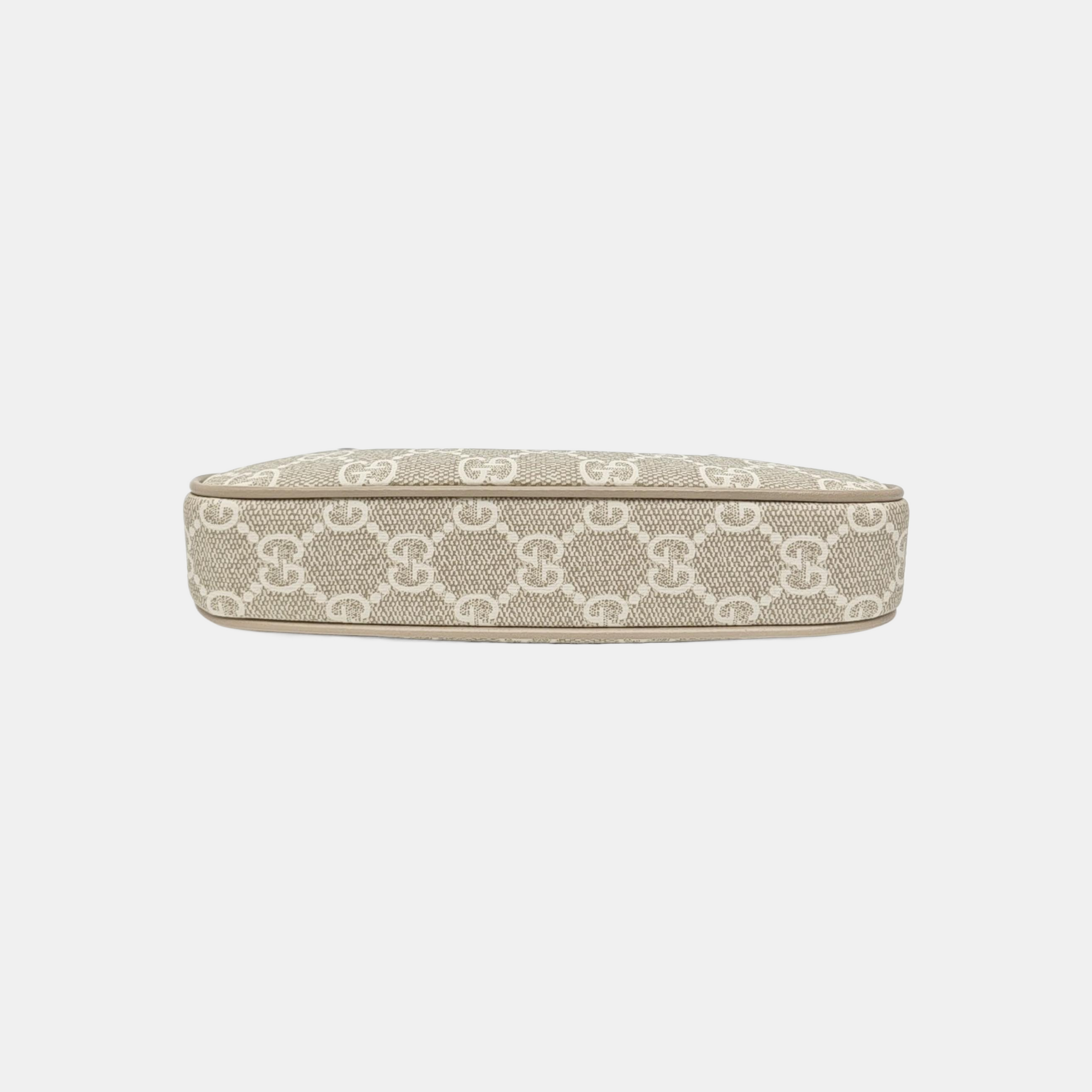 Ophidia Mini Monogram Coated Canvas Beige