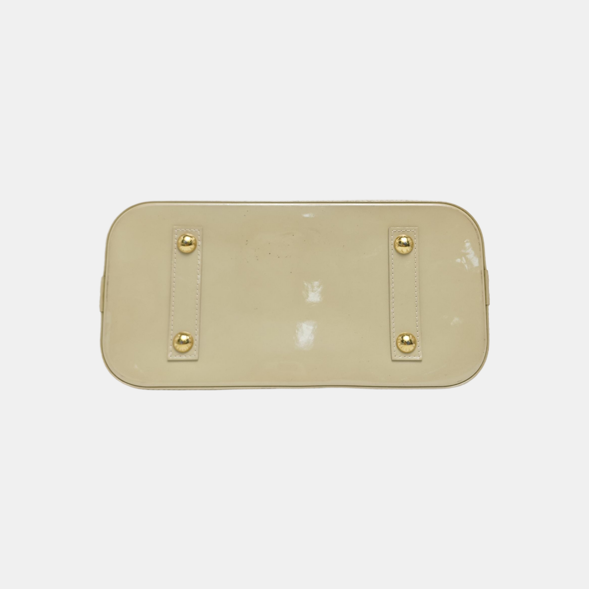 ALMA PM Patent Leather Beige