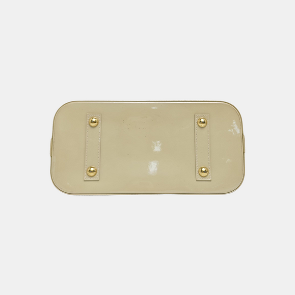 ALMA PM Patent Leather Beige
