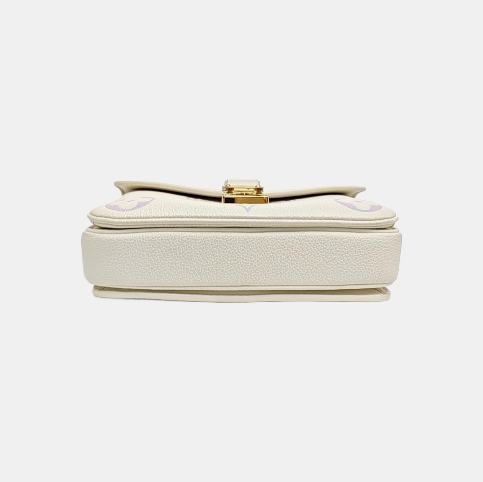MÉTIS EAST WEST Monogram Calfskin White