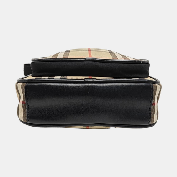 Fabric Shoulder Bag Brown