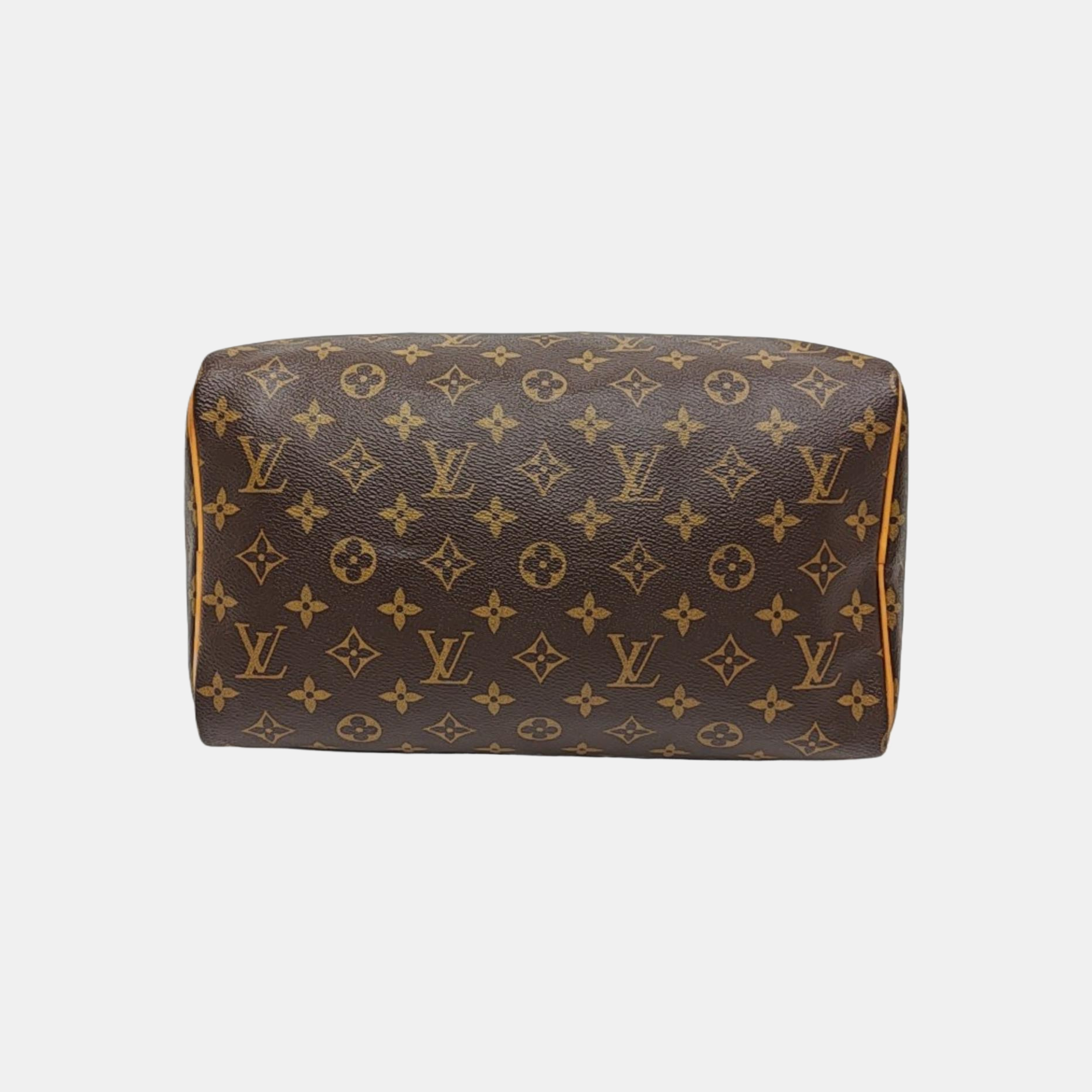 SPEEDY 30 Monogram Coated Canvas Brown