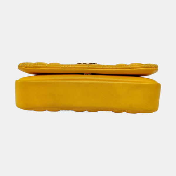 Lola Mini Quilted Lambskin Yellow