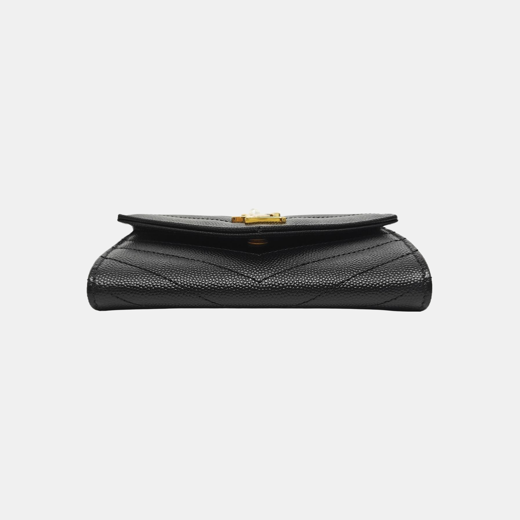 MONOGRAM Chevron Calfskin Black Wallet