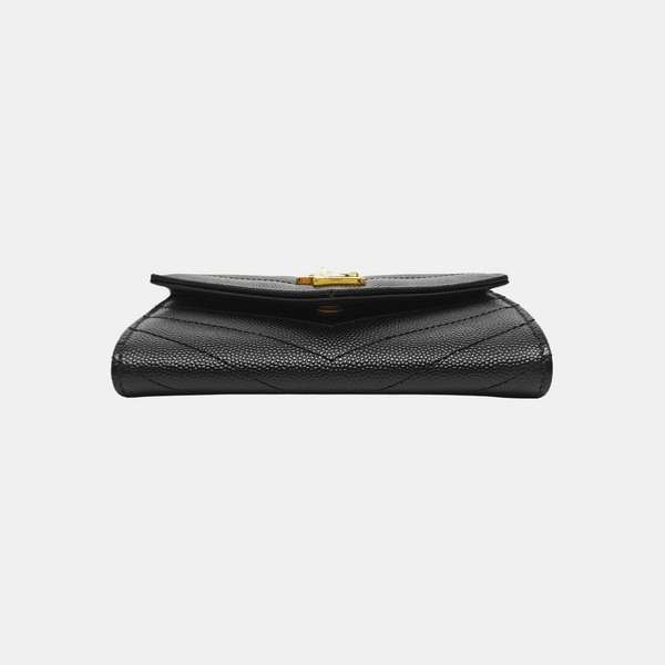 MONOGRAM Chevron Calfskin Black Wallet