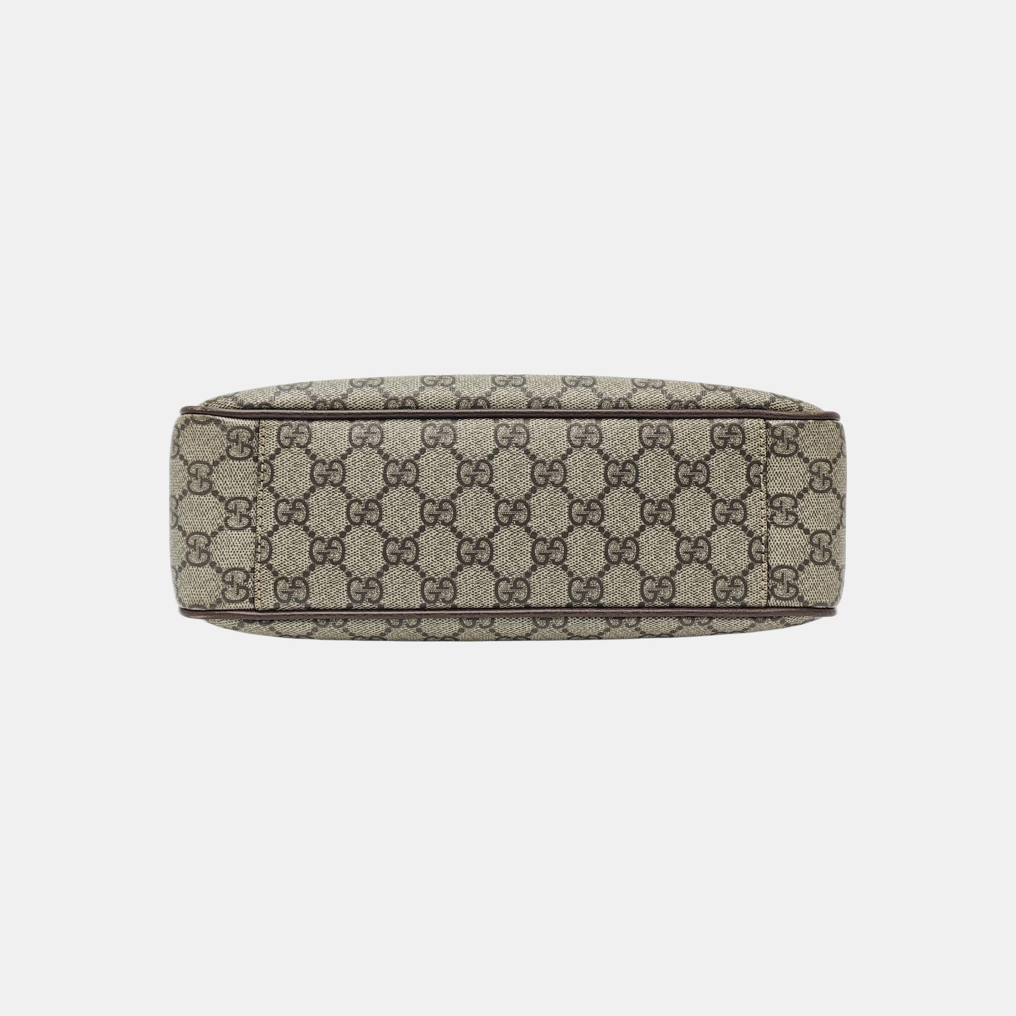 Ophidia Small Monogram Coated Canvas Beige