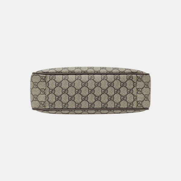 Ophidia Small Monogram Coated Canvas Beige