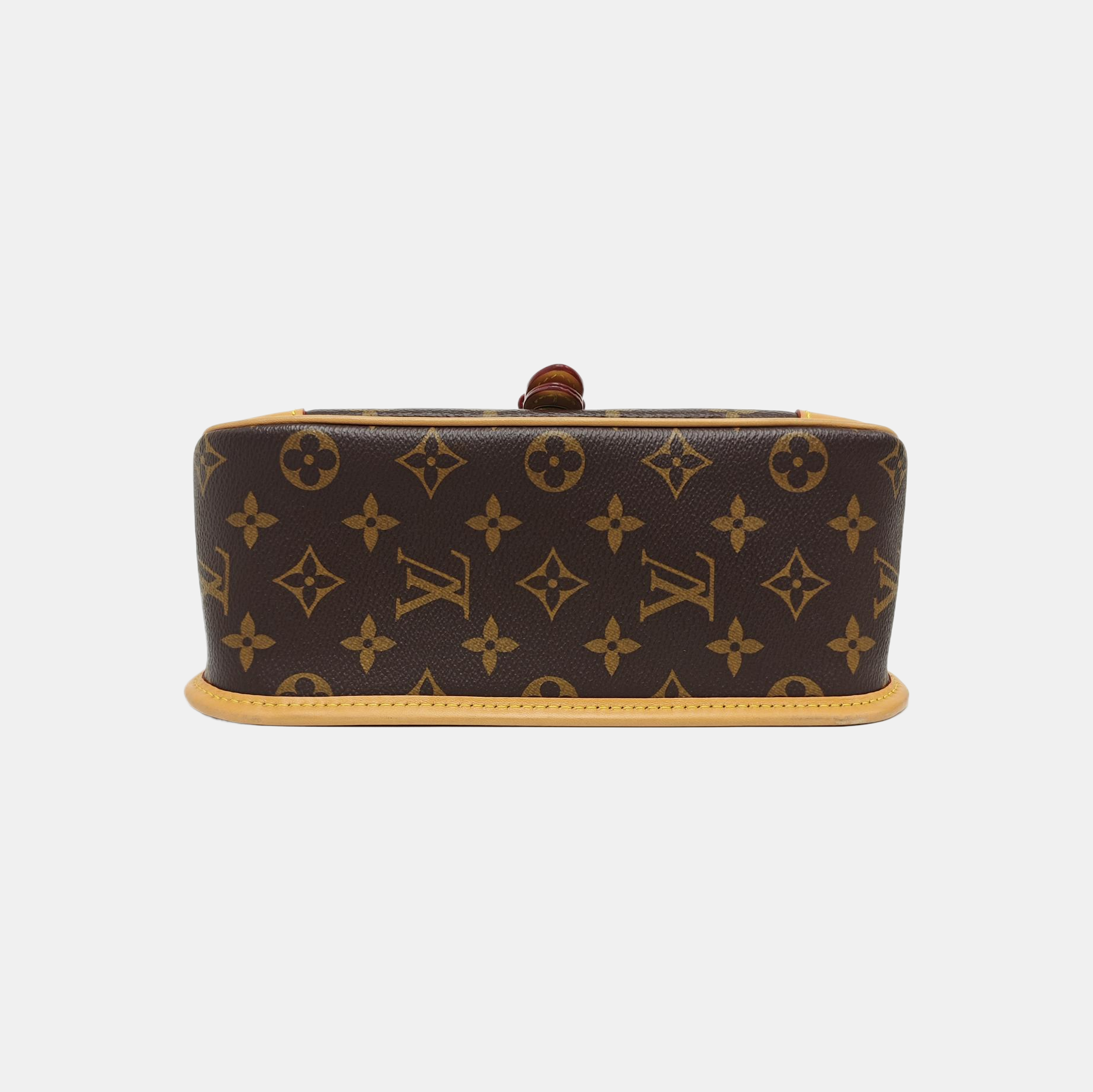 DIANE Monogram Coated Canvas Brown