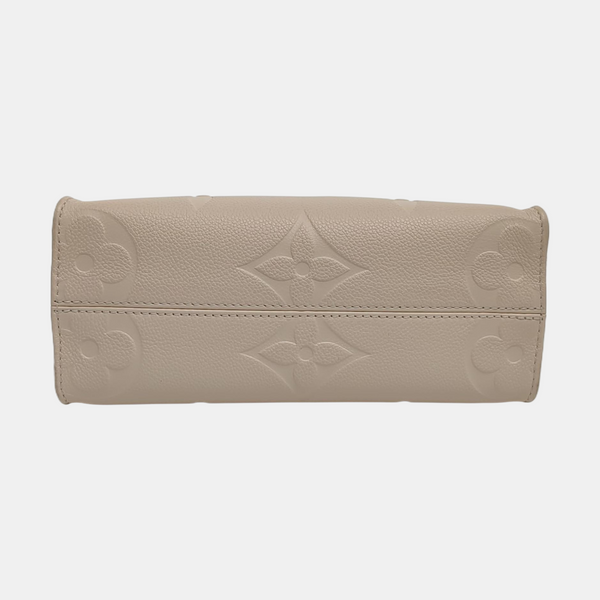 ONTHEGO PM Monogram Calfskin Beige