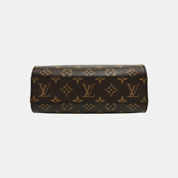 SAC PLAT BB Monogram Coated Canvas Brown